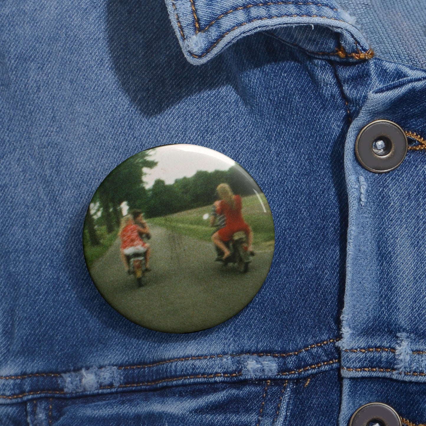 Pin Button Moped Love