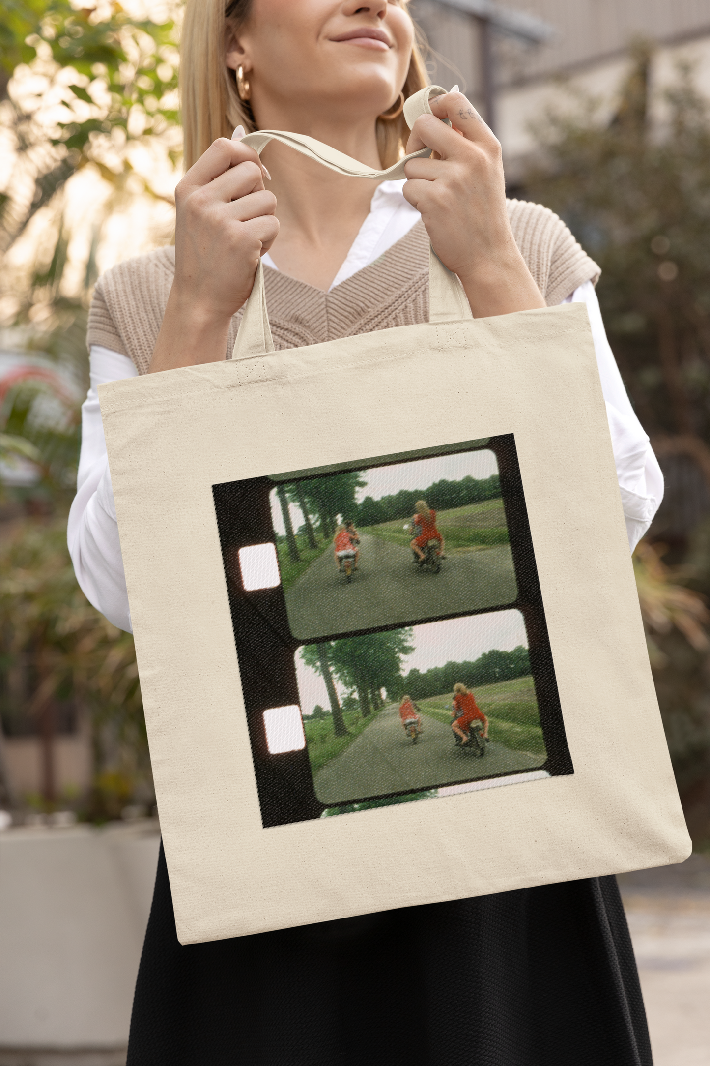 Tote Bag Moped Love